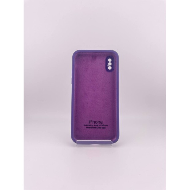 Чохол для iPhone X  /  XS Силіконовий Original Square з круглою камерою (87) Аметист