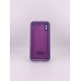 Чохол для iPhone X  /  XS Силіконовий Original Square з круглою камерою (87) Аметист