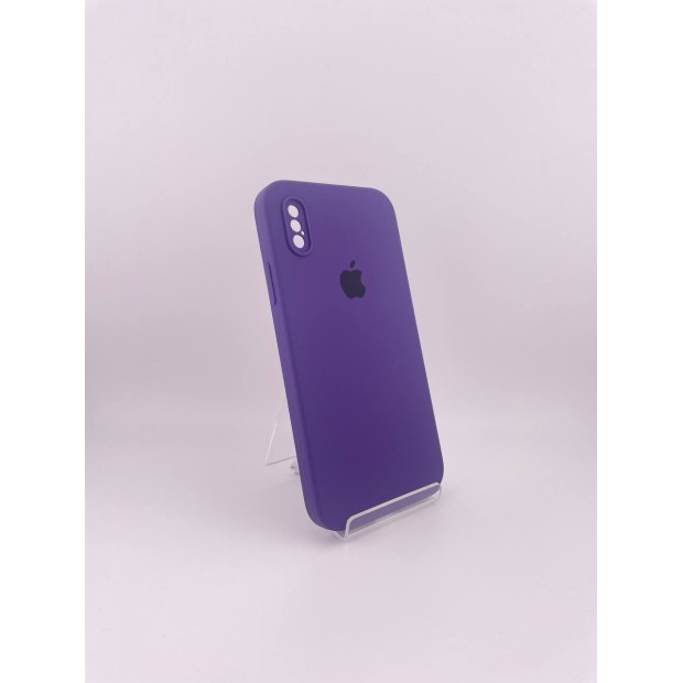 Силикон Original Square RoundCam Case Apple iPhone X / XS (87) Amethyst