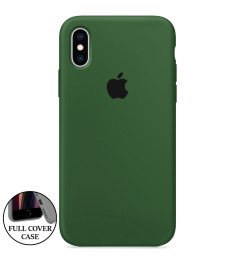 Оригінальний силіконовий чохол для Apple iPhone X  /  XS (52) Оливковий