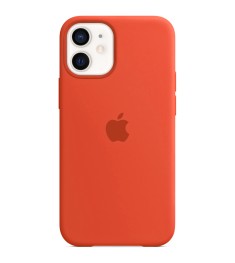 Оригінальний силіконовий чохол Apple для iPhone 12 Mini (18) Оранжевий.