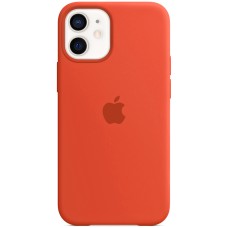 Оригінальний силіконовий чохол Apple для iPhone 12 Mini (18) Оранжевий.