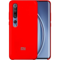 Силикон Original Case Logo Xiaomi Mi10 / Mi10 Pro (Красный)