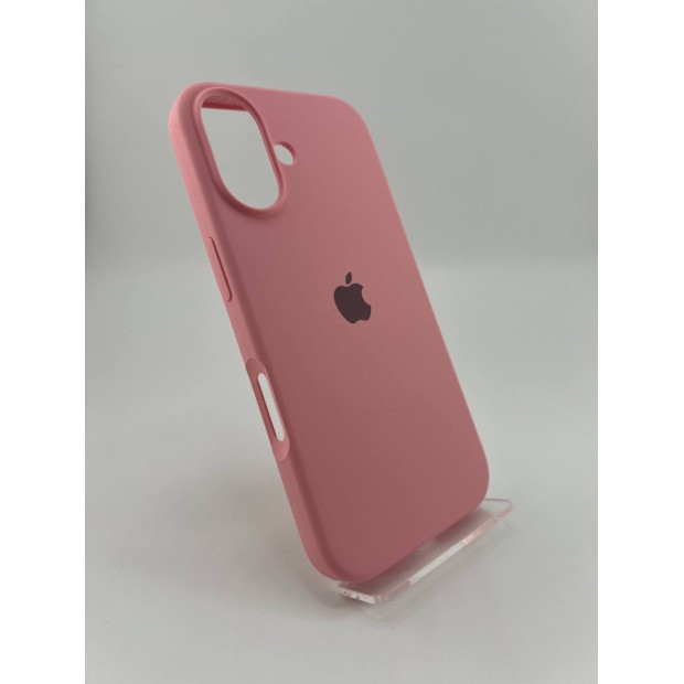 Силіконовий оригінальний круглий чохол для Apple iPhone 16 (36) у кольорі солодка рожевий