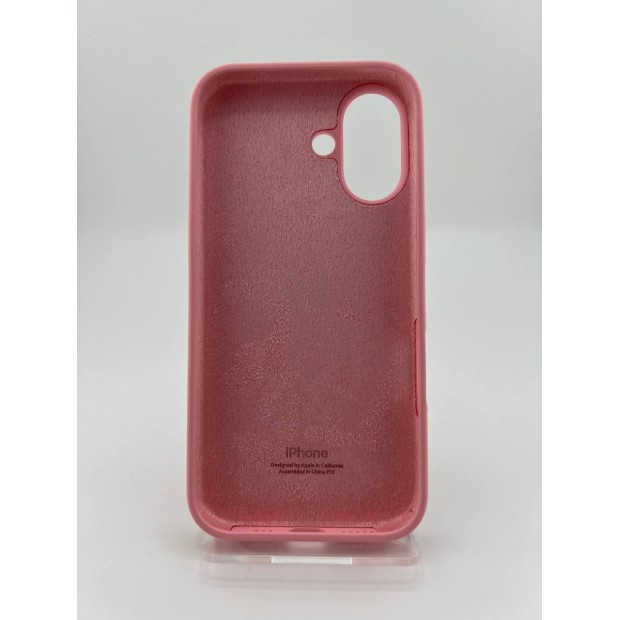 Силіконовий оригінальний круглий чохол для Apple iPhone 16 (36) у кольорі солодка рожевий