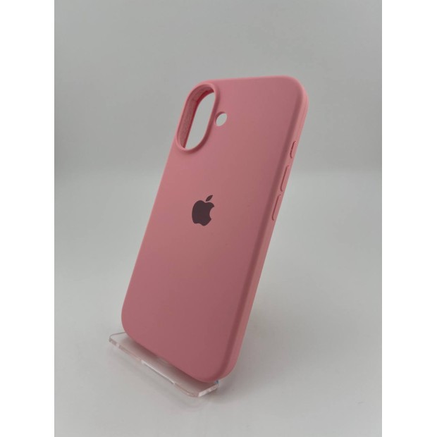 Силіконовий оригінальний круглий чохол для Apple iPhone 16 (36) у кольорі солодка рожевий