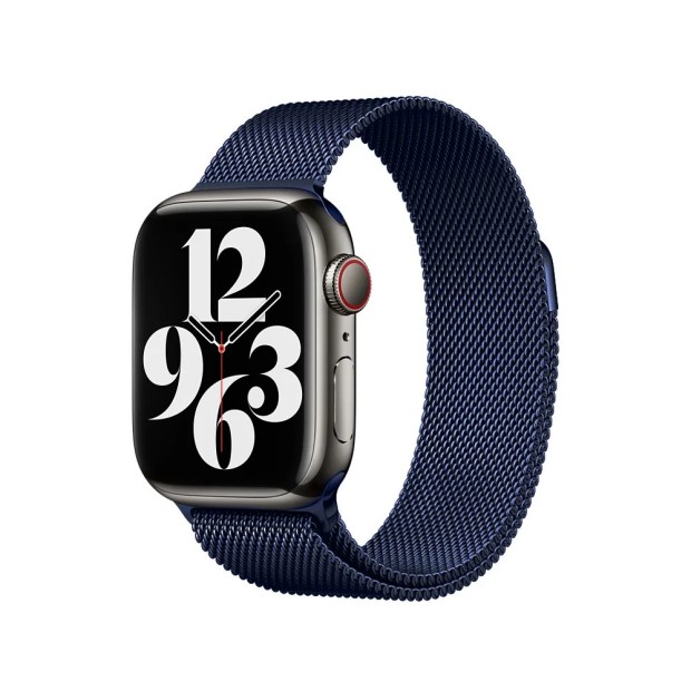 Ремінець Milanese Loop Apple Watch 38  /  40  /  41  /  SE (Опівнічний синій)