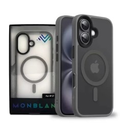 Накладка Monblan Magnetic Matte Magsafe для Apple iPhone 17 (Сіра)