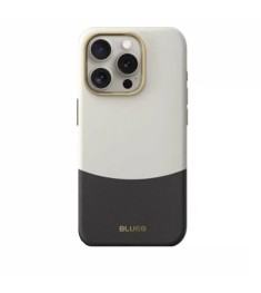 Чохол Blueo Premium Leather MagSafe для Apple iPhone 15 Pro Max (Чорний / Золоти.. Чохол Blueo Premium Leather MagSafe для Apple iPhone 15 Pro Max (Чорний / Золоти..