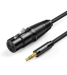 Кабель UGREEN AV182 (3.5mm M - XLR F) (2m) (Чорний) (20244)