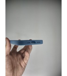 Силіконовий Оригінальний Чохол Круглої Форма для Apple iPhone 13 Pro (37) Блакит..
