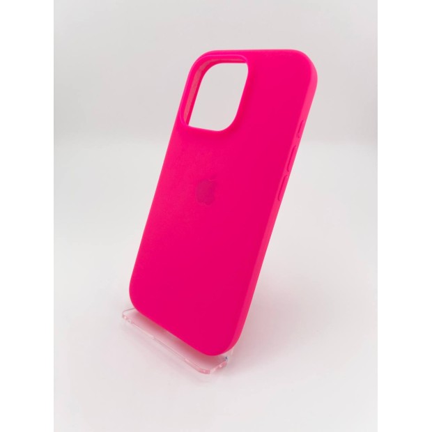 Силіконовий оригінальний круглий чохол Apple iPhone 16 Pro (31) Рожевий Барбі