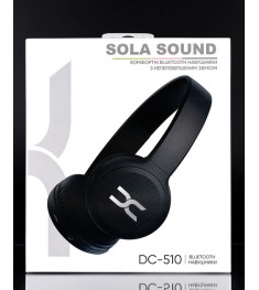 Бездротові накладні навушники-гарнітура DC SolaSound DC-510 (Чорний) Бездротові накладні навушники-гарнітура DC SolaSound DC-510 (Чорний)