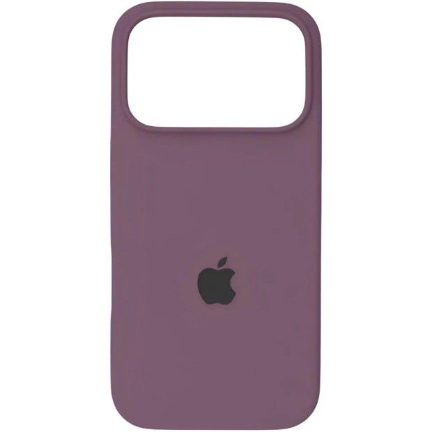 Силіконовий оригінальний круглий чохол для Apple iPhone 17 Pro (28) Brinjal