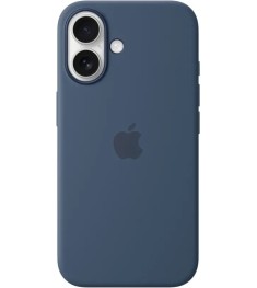 Чохол Silicone Case with MagSafe для Apple iPhone 16 (Denim) (Оригінал)
