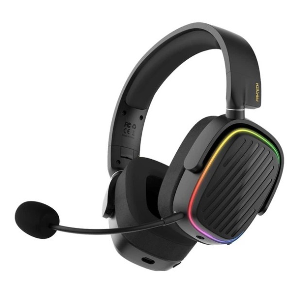 Бездротові накладні навушники-гарнітура Fantech Harmony 3 режими (Wired, BT, 2.4Ghz) (Чорний)