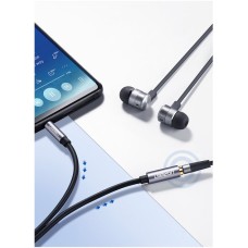 Кабель-удлинитель AUX UGREEN AV118 (3.5mm - 3.5mm) (2m) (Gray)