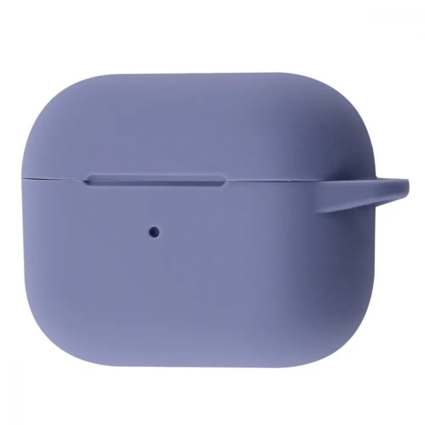 Чохол для навушників Full Silicone Case with Microfiber Apple AirPods 4 (34) Lavender Gray