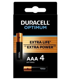 Duracell Battery LR03 AAA MN2400 Optimum (4 pieces)