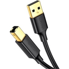 USB-кабель UGREEN US135 USB2.0 (AM  /  BM) (1.5м) (Чорний) (10350)