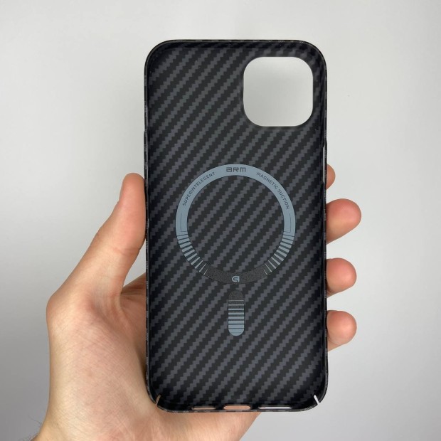 Case overlay Carbon MagSafe for Apple iPhone 14 Plus (Black)