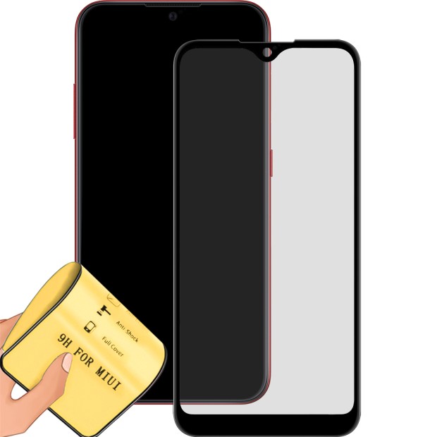 Захисне скло 5D Matte Ceramic для Samsung Galaxy A01 (2019) Чорне