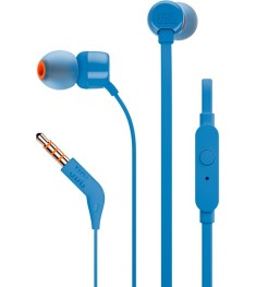 Проводные наушники-гарнитура вакуумные JBL Tune 110 (Blue) JBLT110BLU K