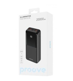 Павербанк Proove Illuminator 22.5W 20000mAh (чорний)