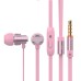 Wired in-ear headphones with microphone Celebrat C8 (Rose Gold)