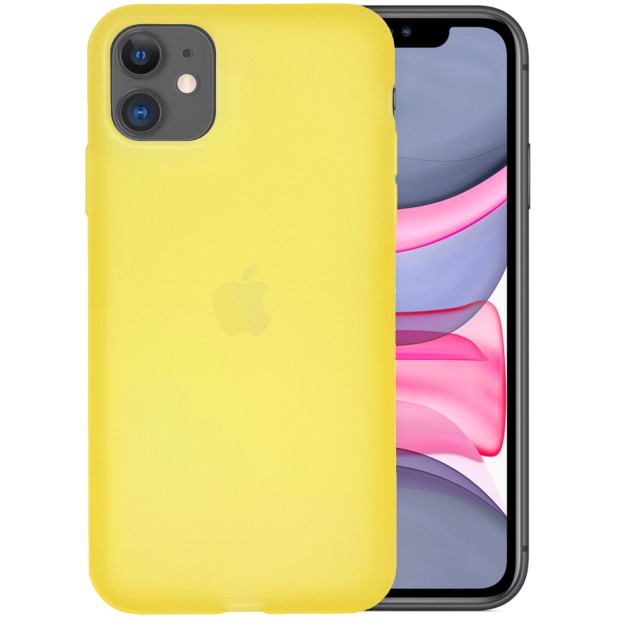 Силикон TPU Latex Apple iPhone 11 (Желтый)