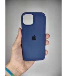Оригінальний силіконовий чохол для Apple iPhone 15 (32) Deep Navy