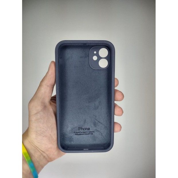 Силіконовий чохол Original Square RoundCam для Apple iPhone 11 (09) Midnight Blue