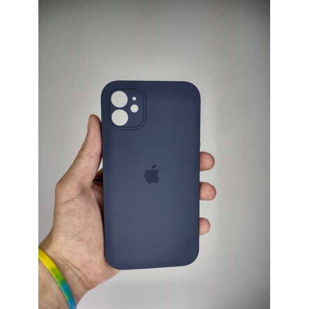Силіконовий чохол Original Square RoundCam для Apple iPhone 11 (09) Midnight Blue