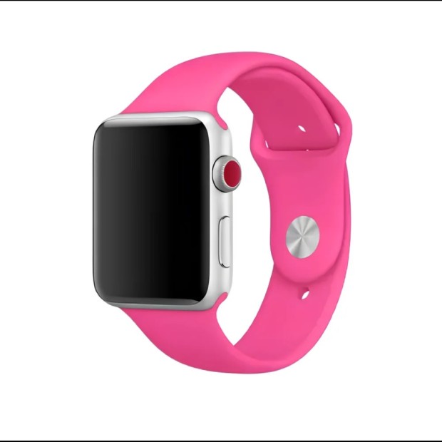 Ремешок Apple Watch Silicone 42 / 44 / 45 / 49mm (60) Fuchsia