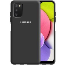 Силикон Original 360 Case Logo Samsung Galaxy A03S (Чёрный)