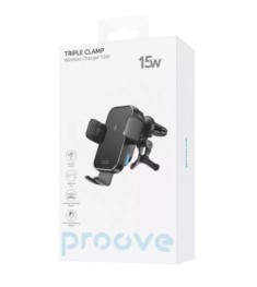 Автодержатель Proove Triple Clamp 15W (Чёрный) WHTC15010001