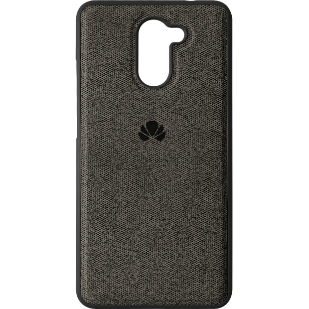 Силикон Textile Huawei Y7 Prime (2017) (Чёрный)