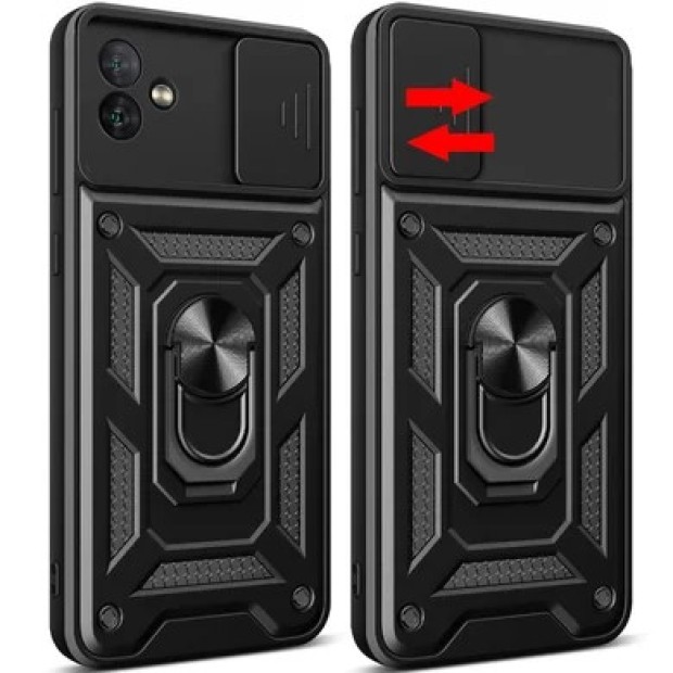 Чохол-книжка Ring Serge Armor Case Samsung Galaxy A06 (ShutCam) (Чорний)