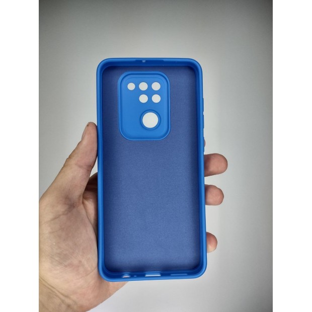 Силикон Original Xiaomi Redmi Note 9 / Redmi 10X (ShutCam) (Синий)