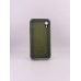 Оригінальний чохол із силікону квадратної форми RoundCam для Apple iPhone XR (73) Лісовий Зелений.
