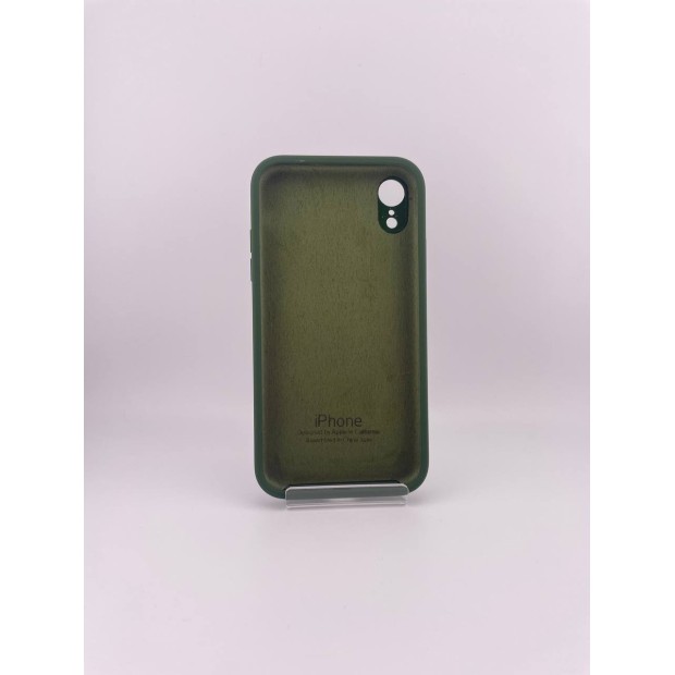 Силикон Original Square RoundCam Case Apple iPhone XR (73) Forest Green