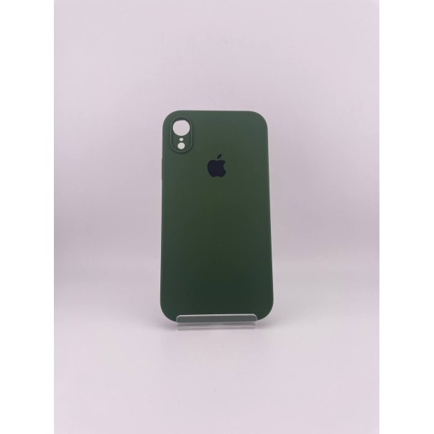 Силикон Original Square RoundCam Case Apple iPhone XR (73) Forest Green