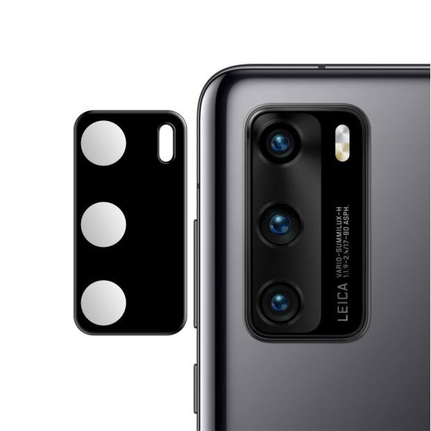 Захисне скло на камеру 3D Huawei P40 Чорний