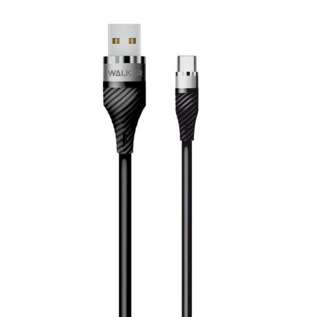USB-кабель Walker C735 (1 м) (Type-C) (Чорний)