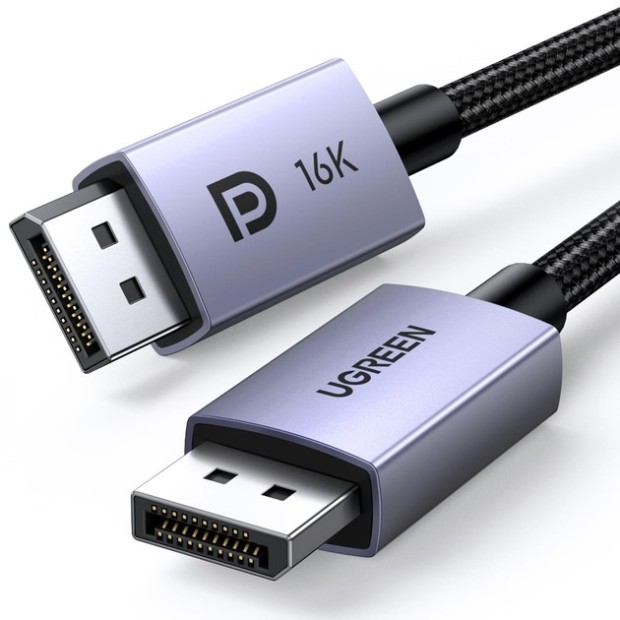 Кабель UGREEN DP118 DisplayPort - DisplayPort 16K (2м) (Чорний) (15384)