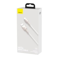USB-кабель Baseus Cafule Metal Data 66W (2m) (Type-C) (Білий) CAKF000202
