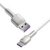 USB-кабель Baseus Cafule Metal Data 66W (2m) (Type-C) (Белый) CAKF000202
