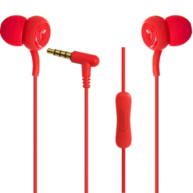 Провідні вакуумні навушники-гарнітура Remax RM-510 (Червоний)