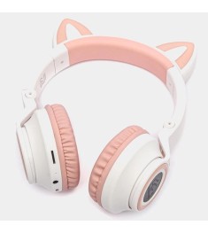 Бездротові накладні навушники-гарнітура Borofone BO18 Cat Ear (Білий)