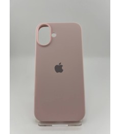Силіконовий оригінальний чохол для Apple iPhone 16 Plus (76) кольору крейдяної р..